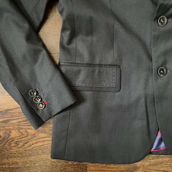 NEW Youth Baker by Ted Baker Navy wool blend Blazer/Jacket -Size 14 - Picture 2 of 14